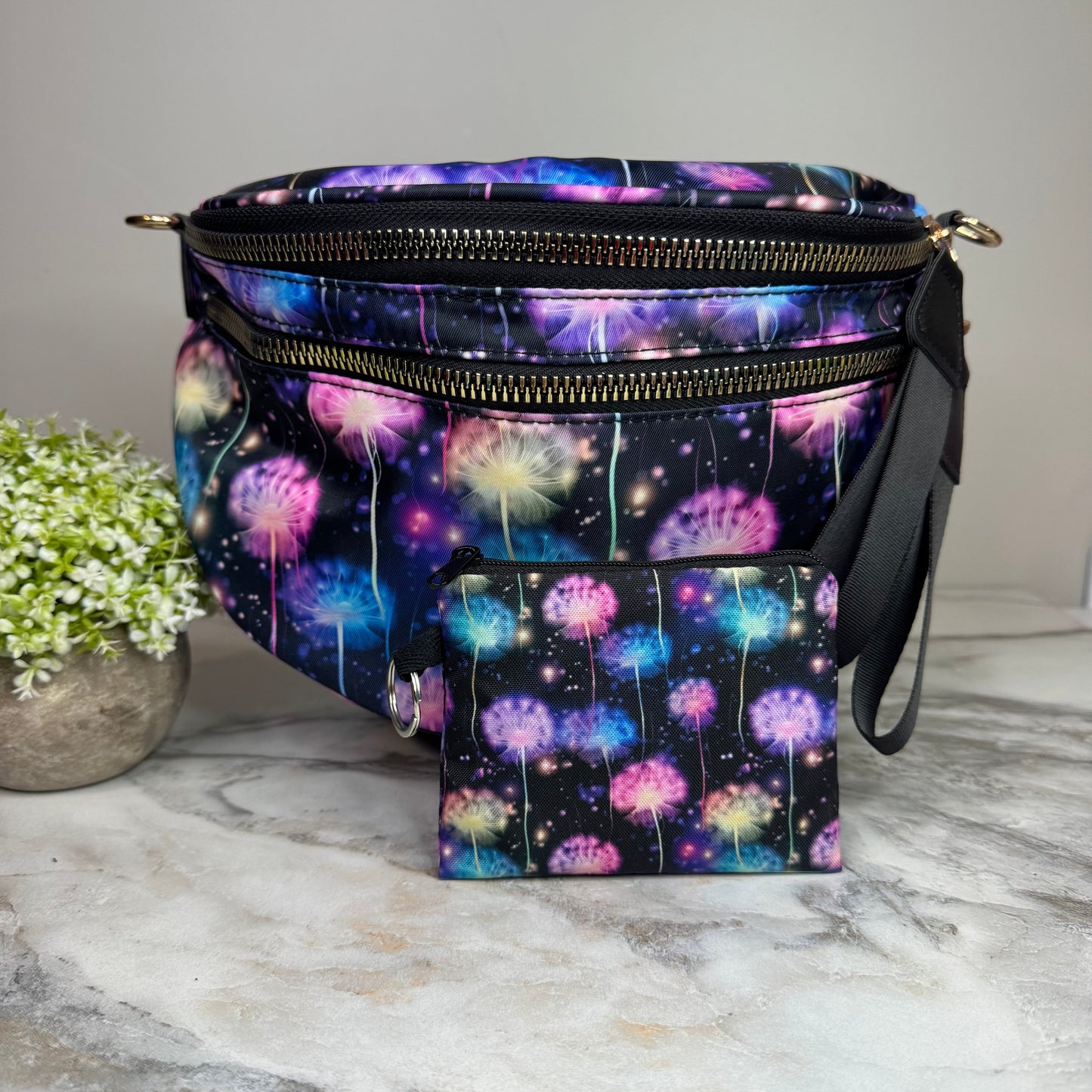 Bundled Set - Roni, Pouch, & Mini Pouch - Rainbow Dandelion