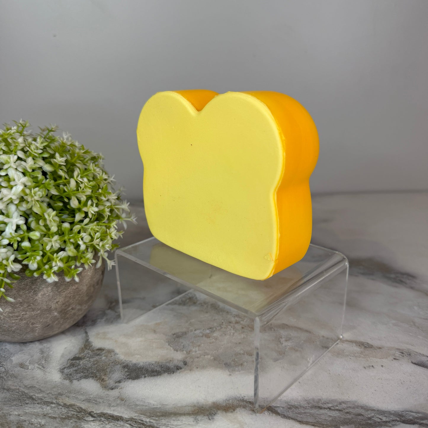 Stress Squishy Toy - Bread + Face