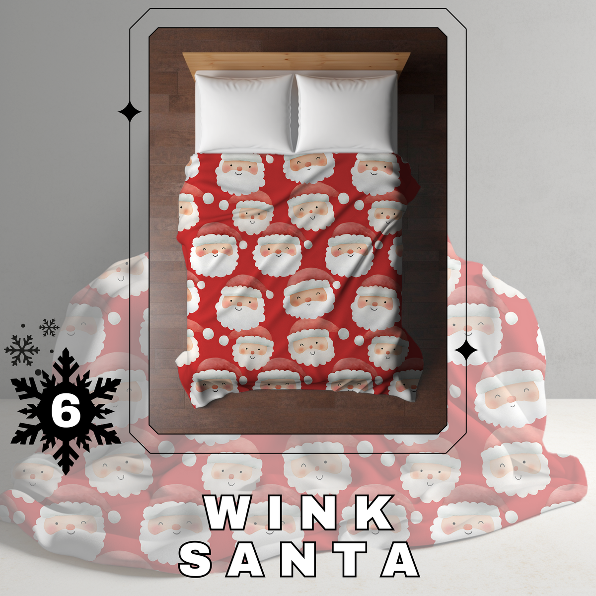 Blanket Christmas #6 - Wink Santa - PREORDER