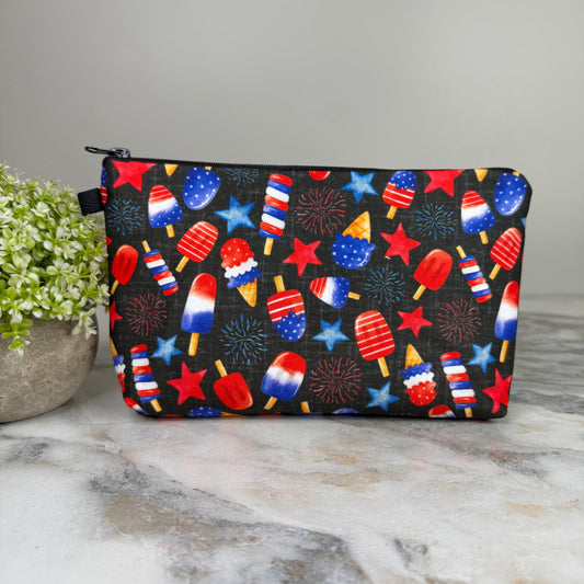 Pouch - America Popsicle Star on Black