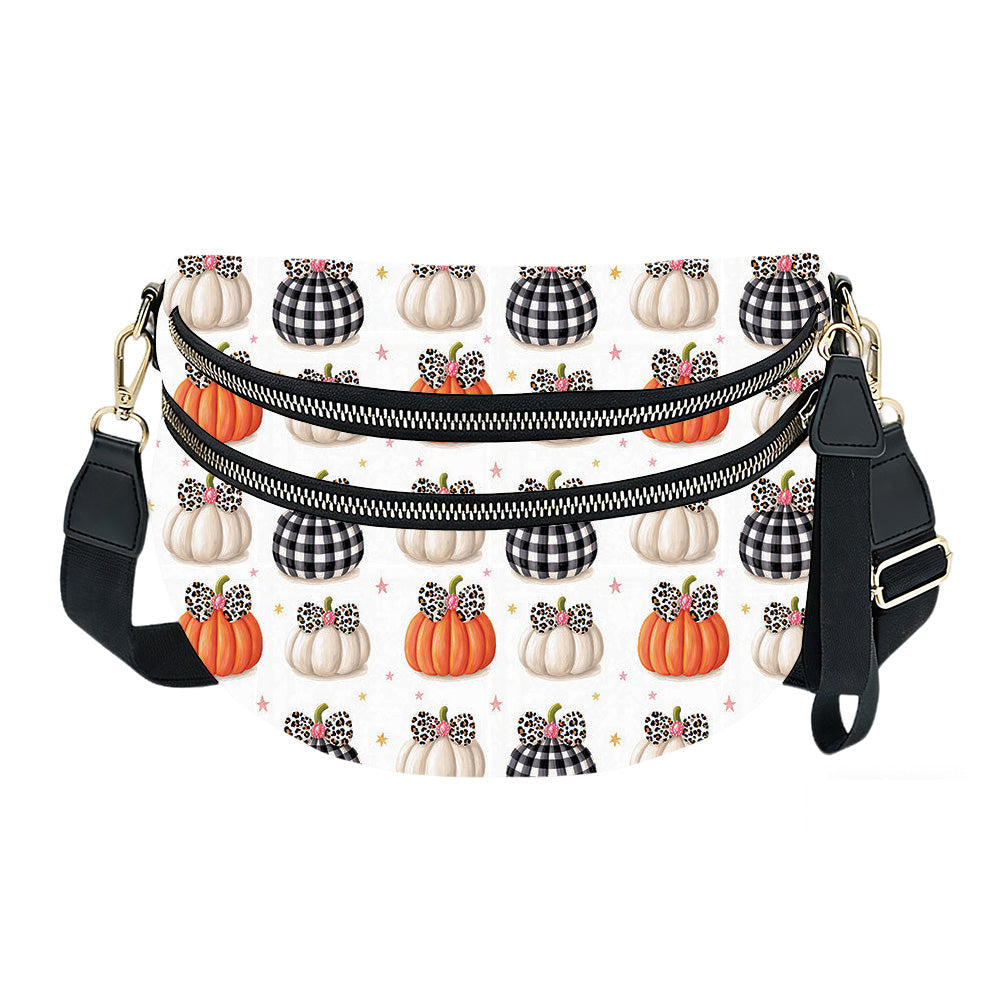 The Roni Nylon Crossbody - Halloween Fall - Bow Pumpkin
