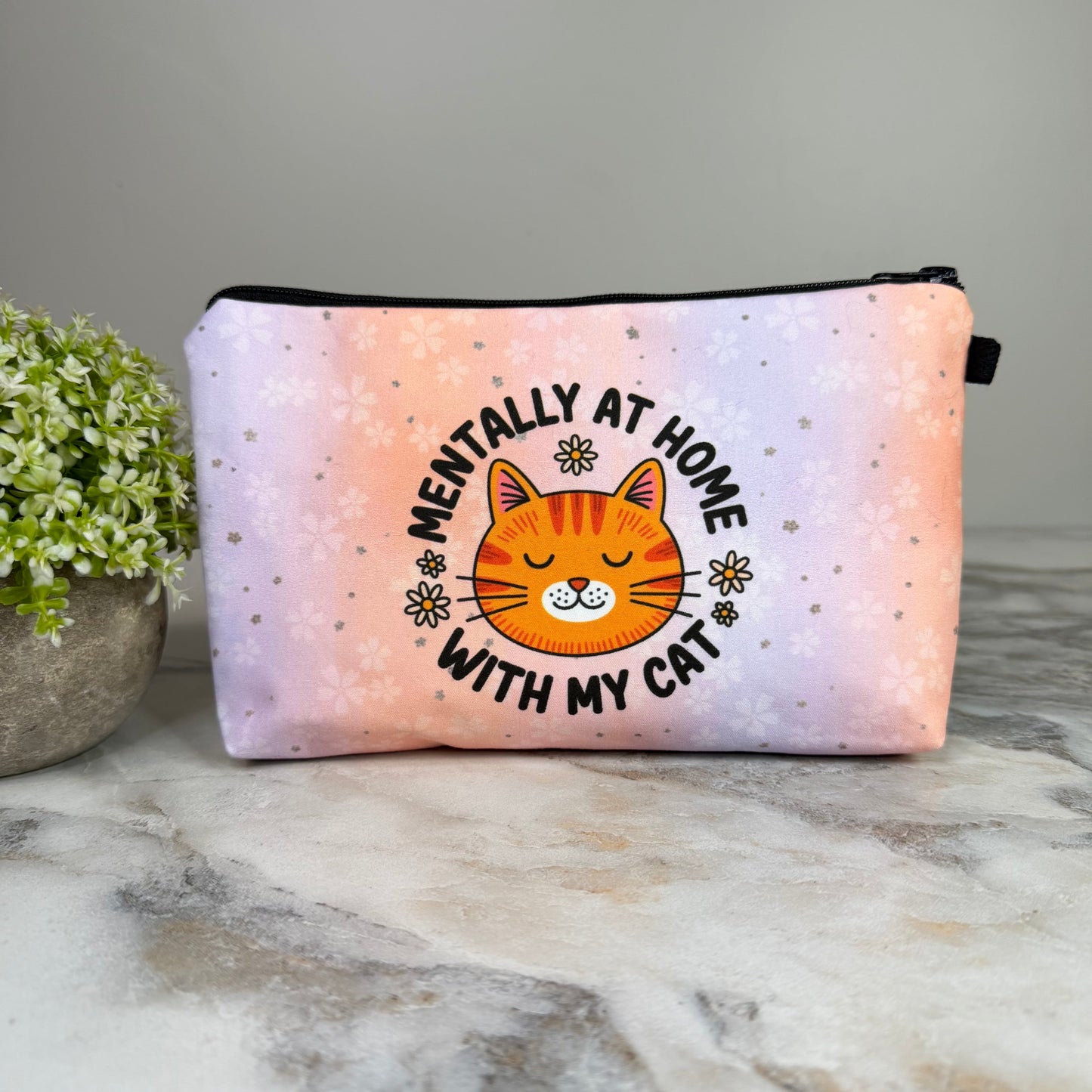 Pouch - Mentally At Home With My Cat