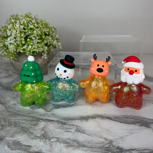 Squishy Toy - Christmas Glitter Characters