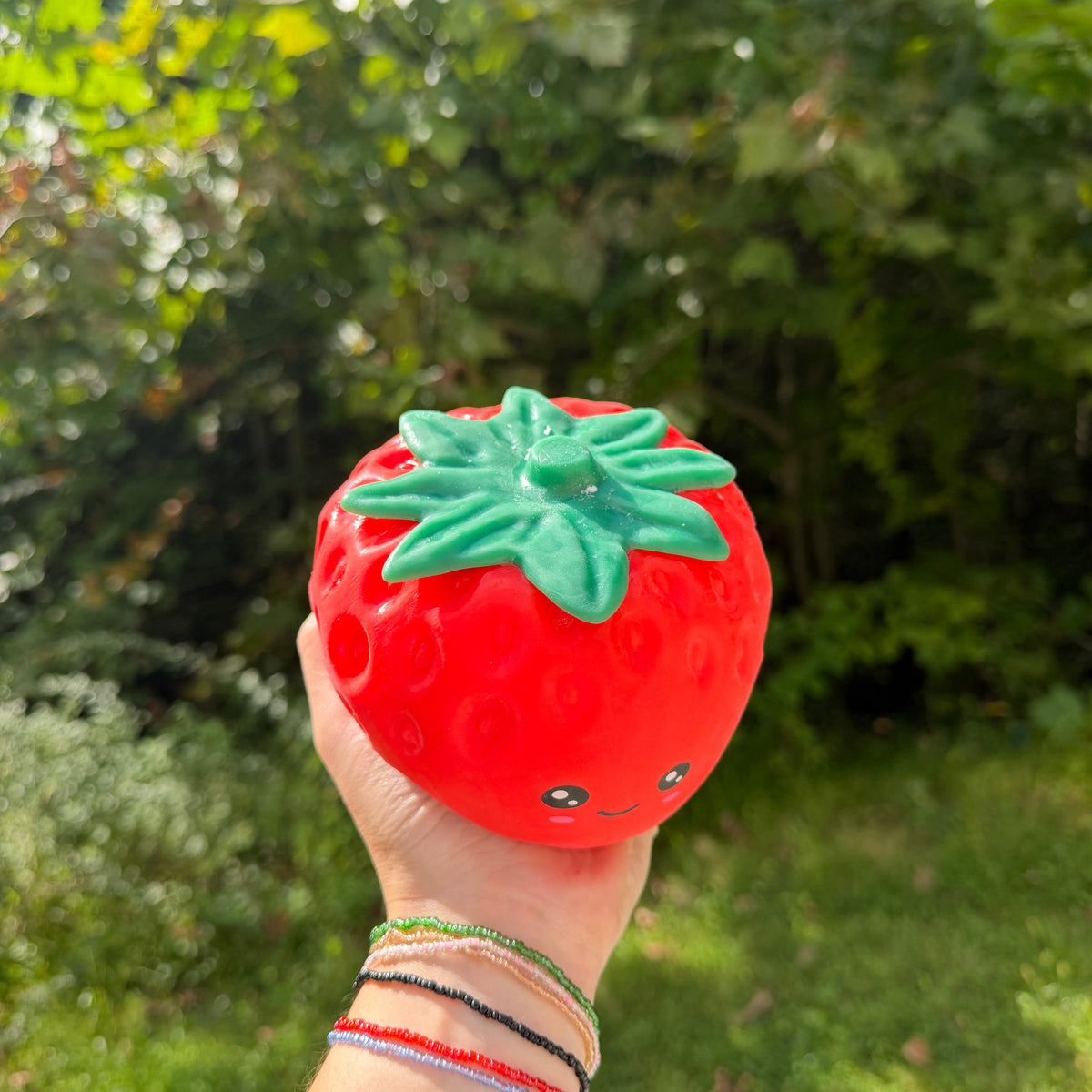 Squishy Toy - Jumbo Strawberry + Face