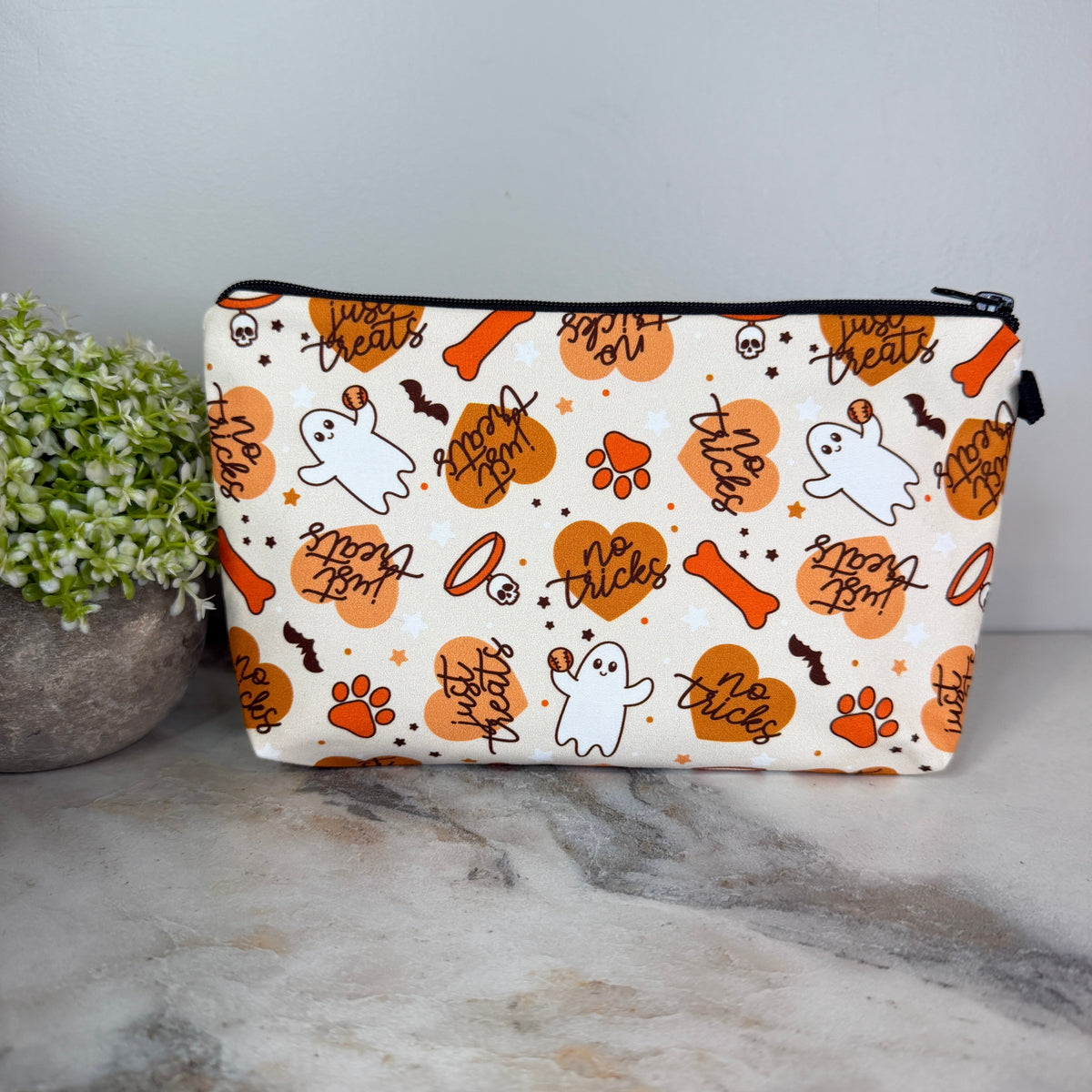 Pouch - Fall Halloween - No Tricks Just Treats