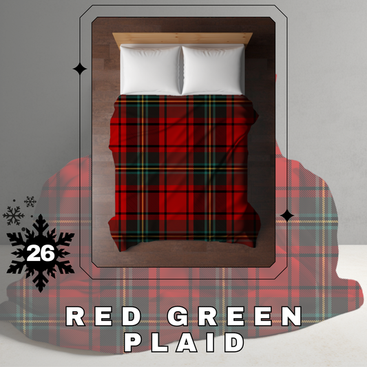 Blanket Christmas - Red Green Plaid - PREORDER