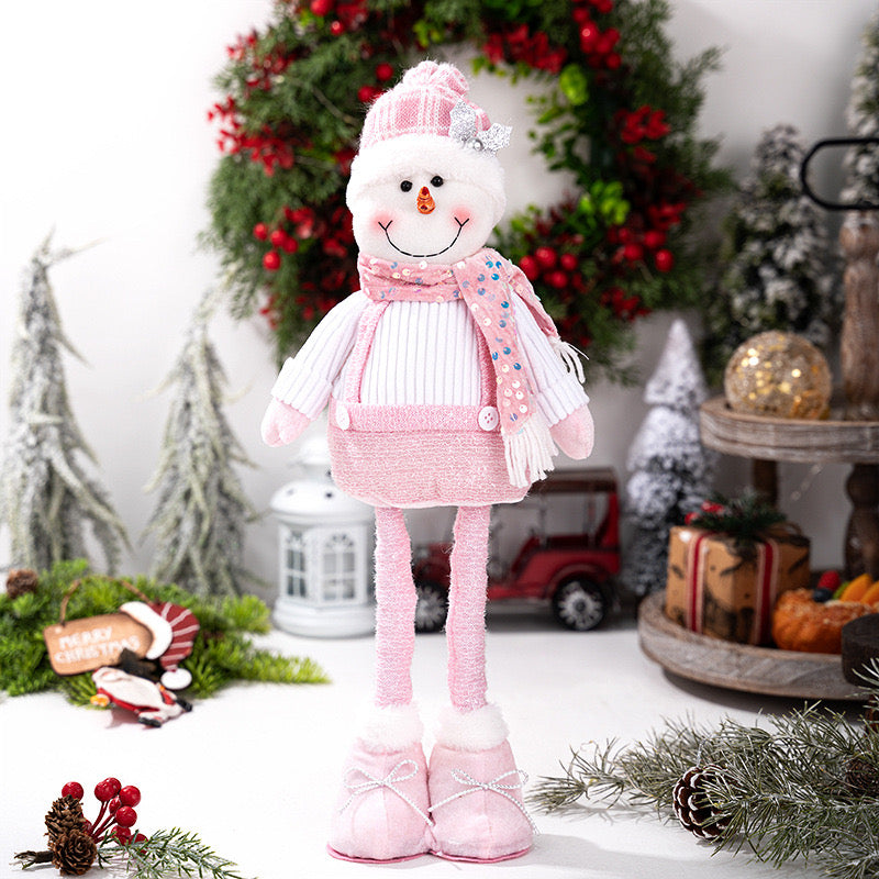 Telescopic Standing Christmas Decor - Pink & White - PREORDER 10/3-10/6