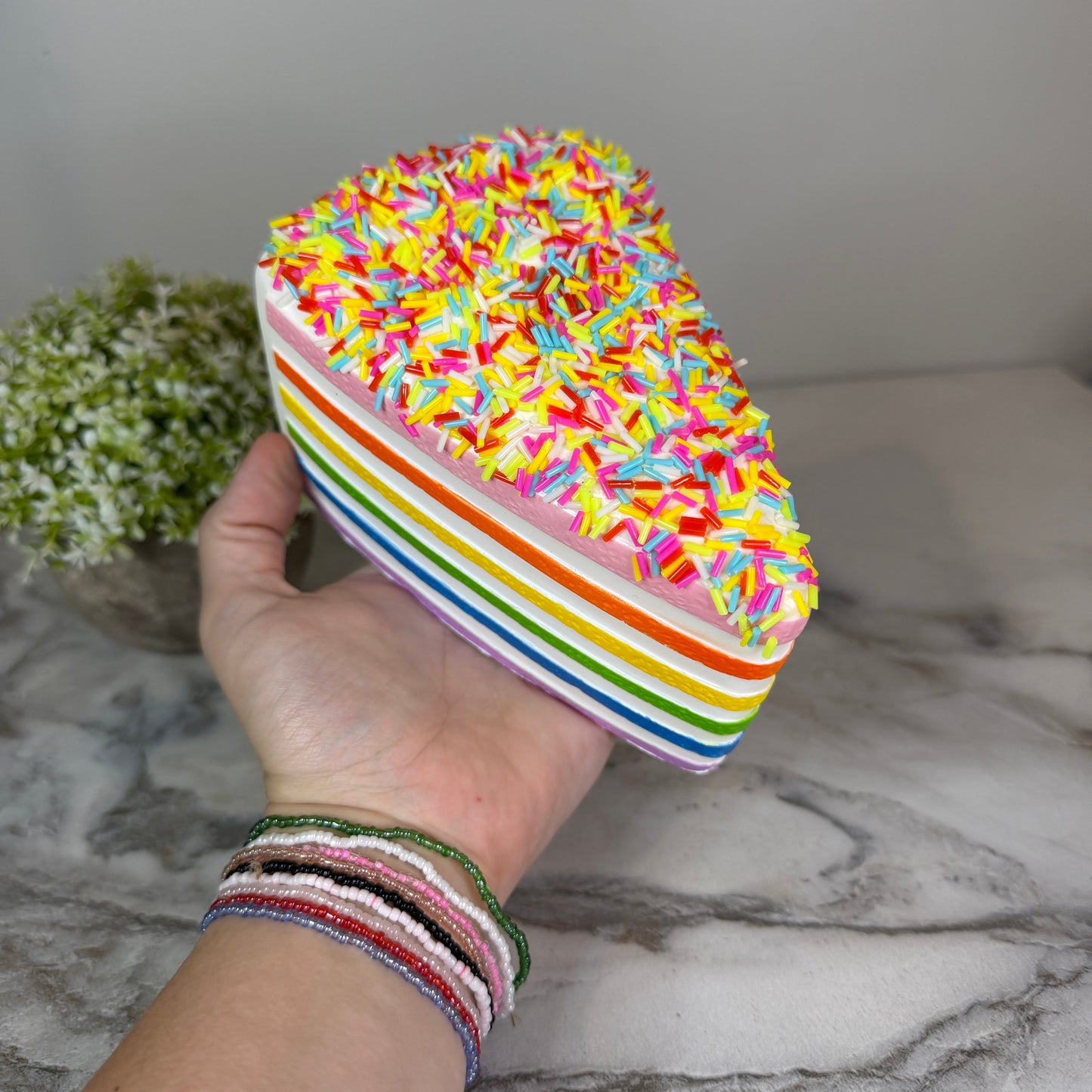 Squishy Toy - Rainbow Cake