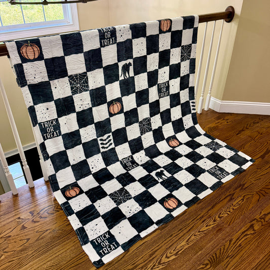 Blanket Halloween #5 - Checkered Halloween