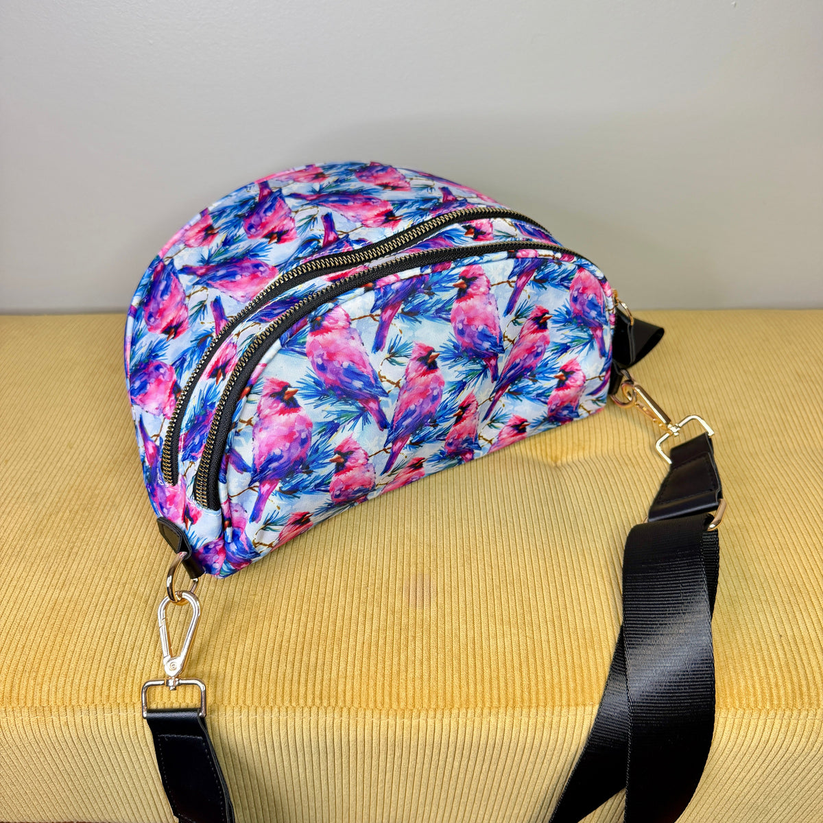 The Roni Nylon Crossbody - Cardinal