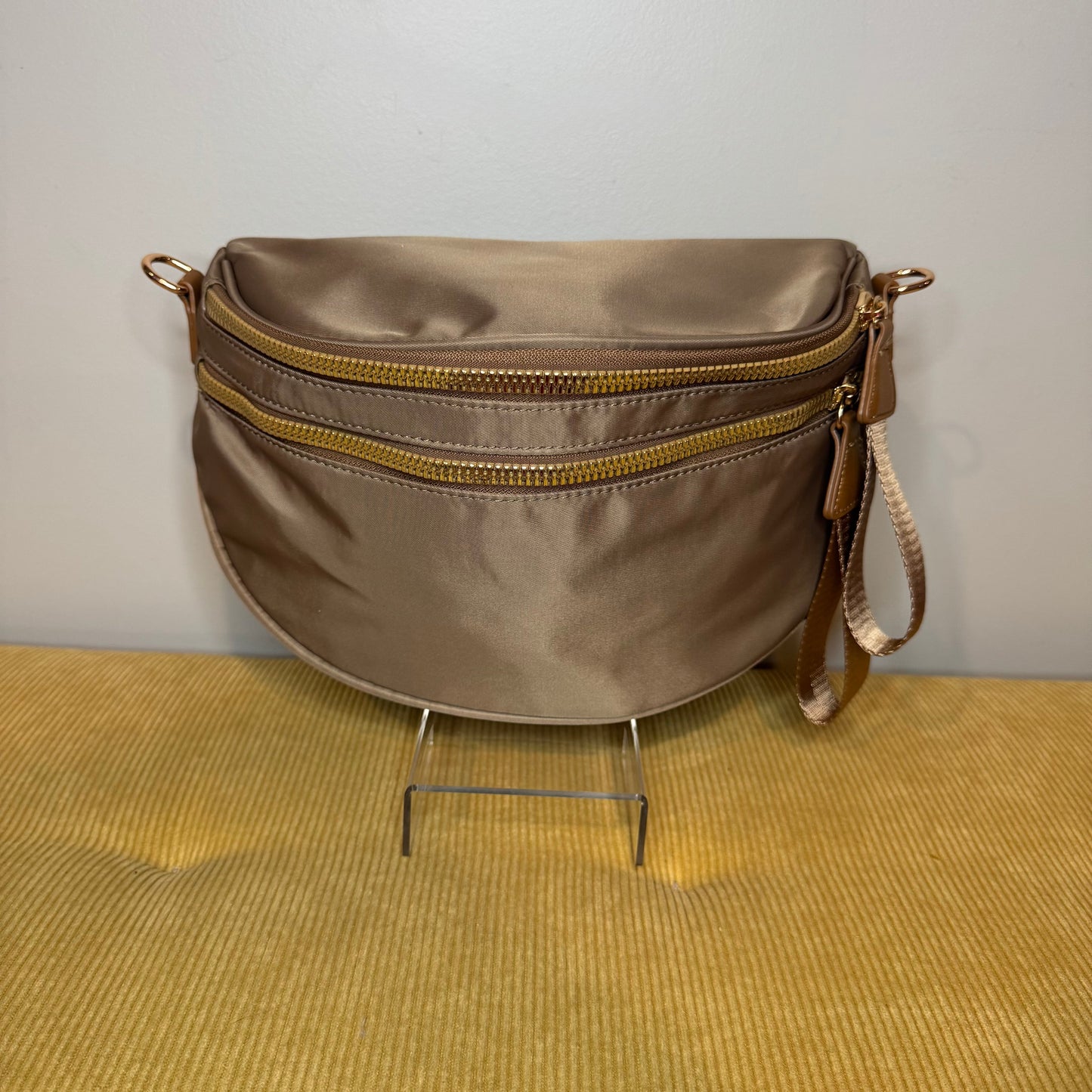 The Roni Nylon Crossbody - Solid Chocolate Brown