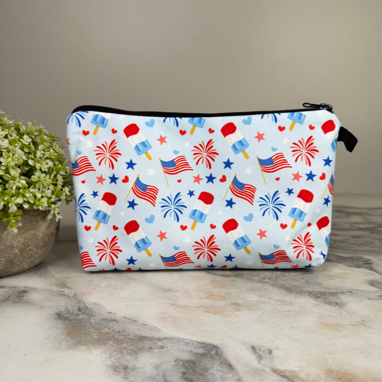 Pouch - America Flag Fireworks