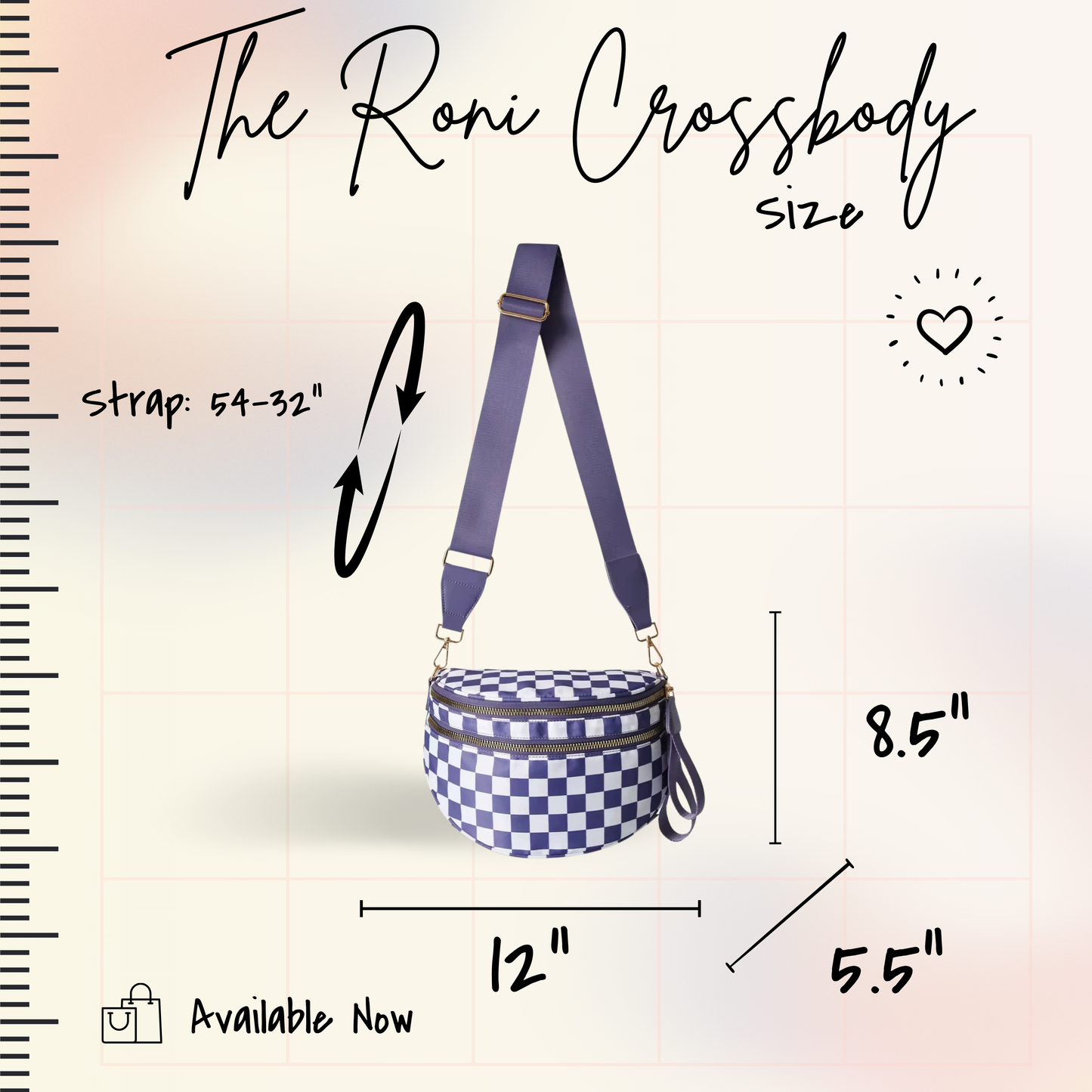 Roni - Nylon Crossbody - Black & Grey Animal - PREORDER
