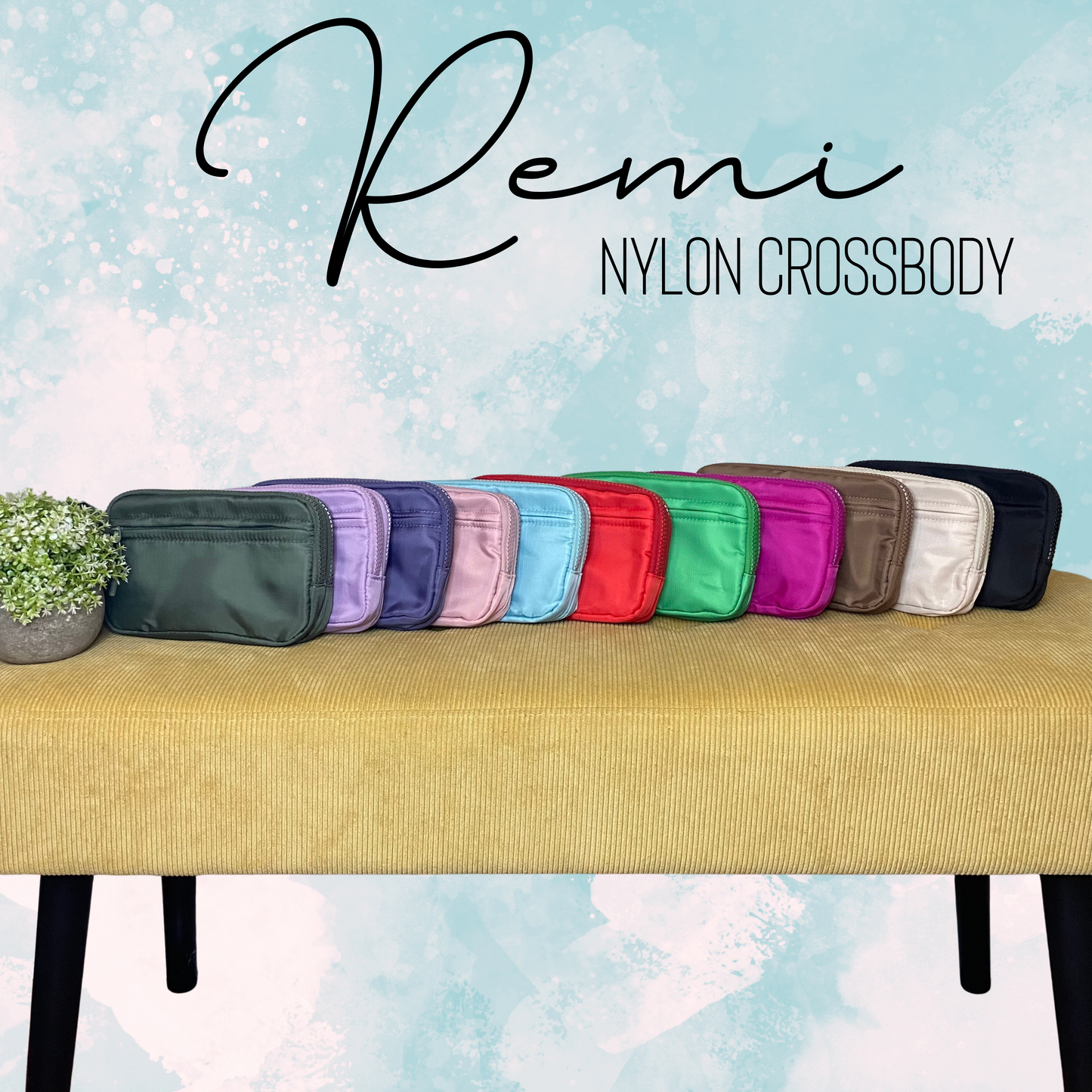 Remi - Nylon Crossbody Solid - PREORDER